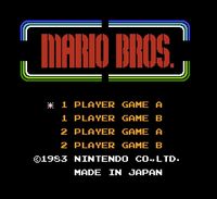 Mario Bros, capture d'écran